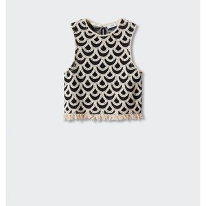 MANGO crochet top